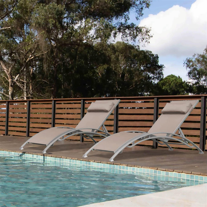 Latitude Run® Meliz Outdoor Metal Chaise Lounge Wayfair